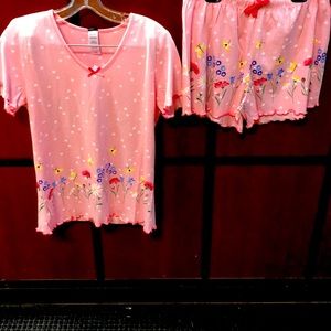 Women’s Cotton Short Sleeve Two Piece Set